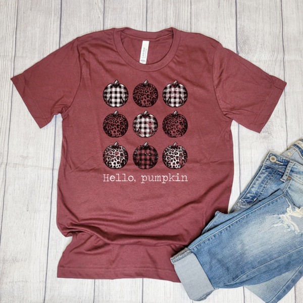 Hello Pumpkin Tee PA129