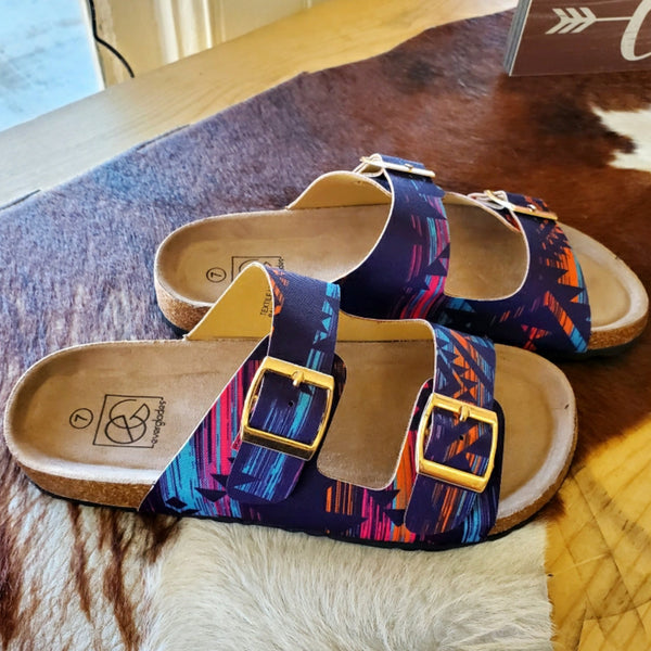 Purple Aztec Sandal SHOE163